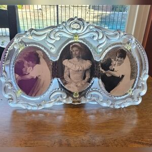 Mikasa Glass Photo Frame with Gold Accents
